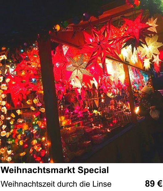 Bildgestaltung und Weihnachtsmarkt Special im Fotokurs Salzburg