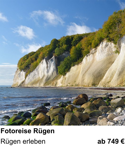Authentischer Fotokurs über Fotoreise Rügen: Rügen erleben