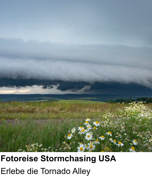 Authentischer Fotokurs über Fotoreise Stormchasing USA: Erlebe die Tornado Alley