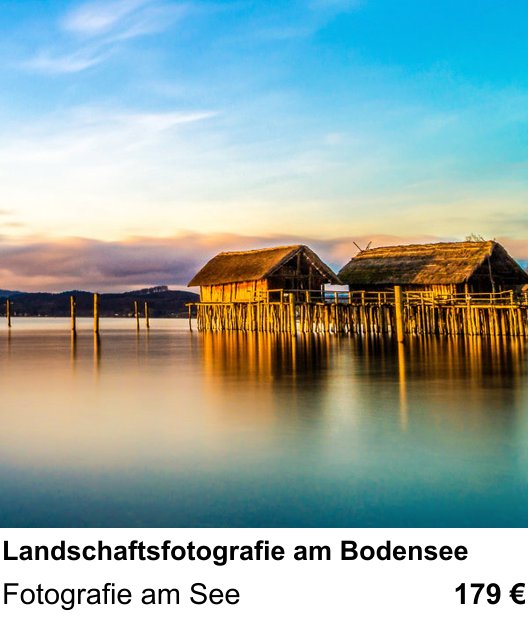 Authentischer Fotokurs über Landschaftsfotografie am Bodensee: Fotografie am See