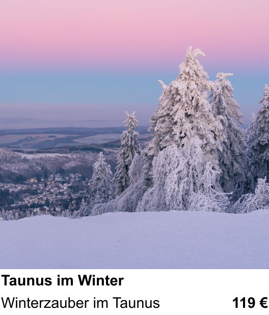 Authentischer Fotokurs über Taunus im Winter: Winterzauber im Taunus