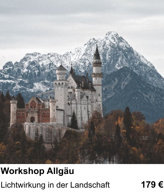 Authentischer Fotokurs über Workshop Allgäu: Lichtwirkung in der Landschaft